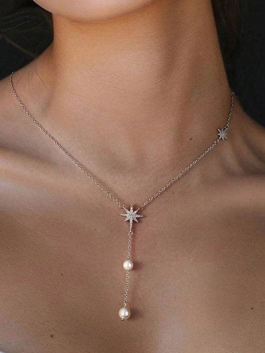 Collier ras du cou octogonal micro-diamants pour femmes
