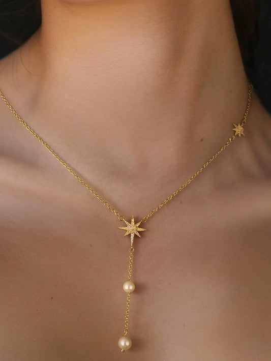 Collier ras-du-cou octogonal micro-diamants pour femmes