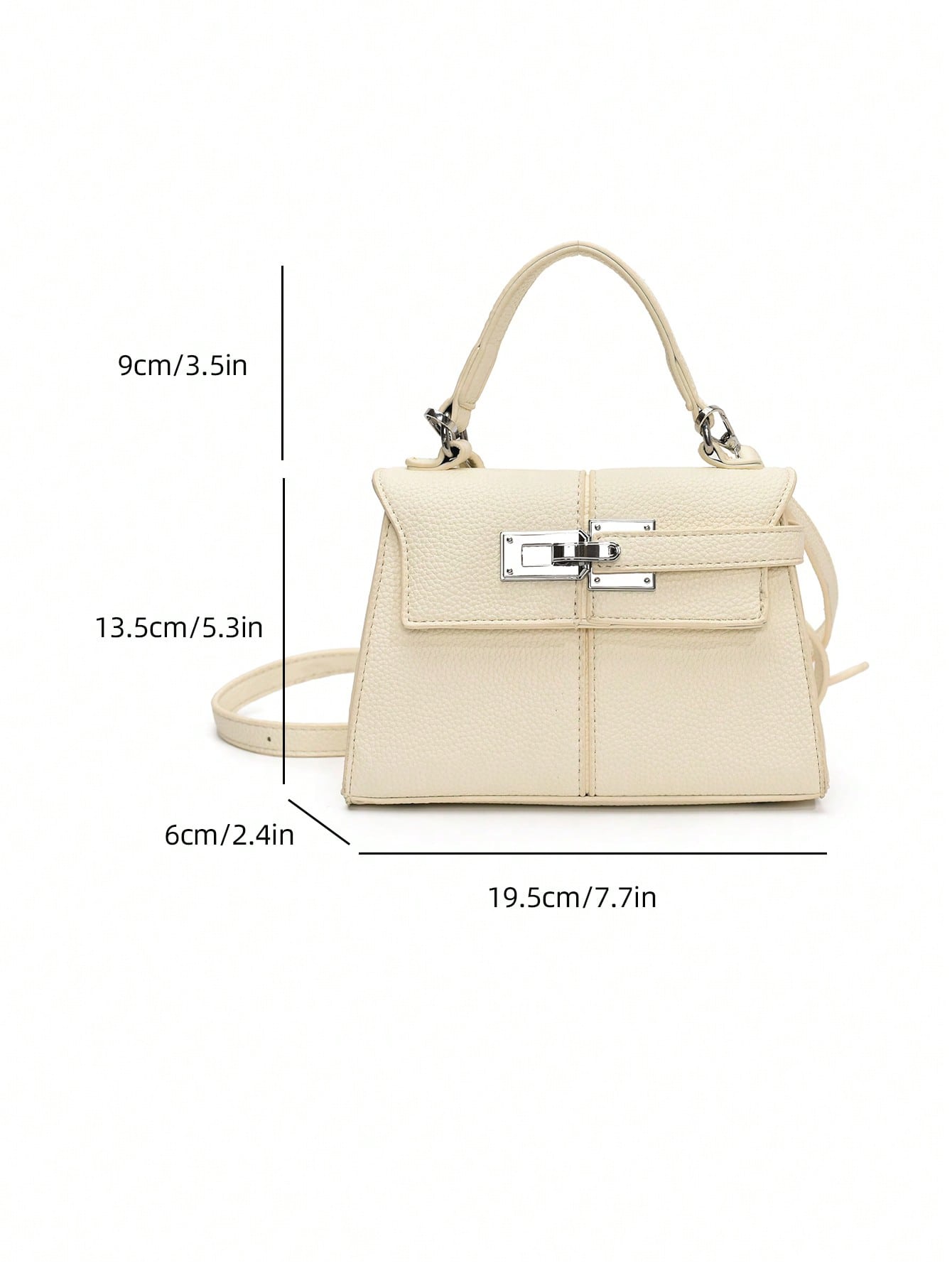 Sac bandoulière PU imperméable ajustable avec fermeture magnétique