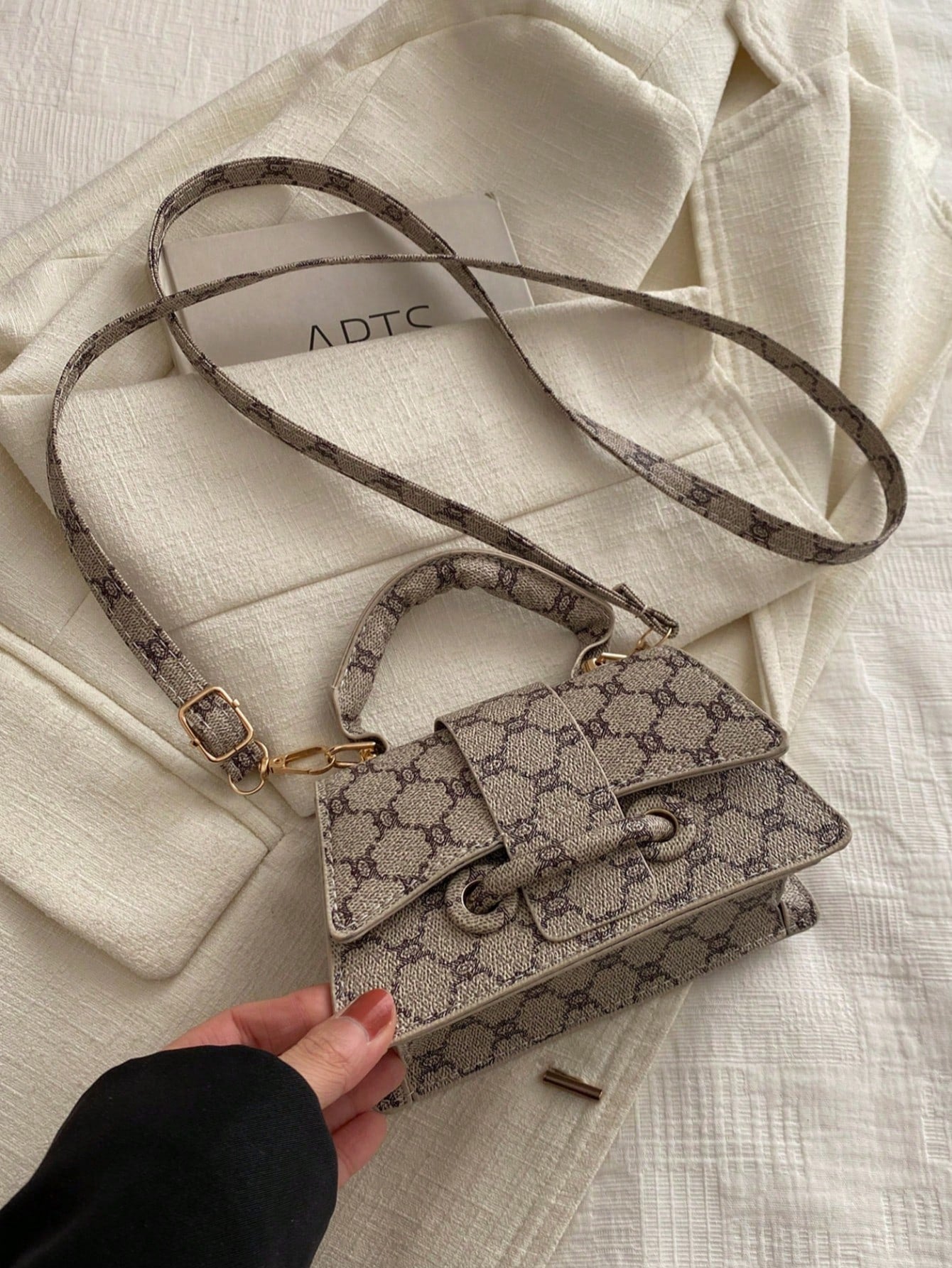 Sac à main carré mini pour femme, couleur unie, polyvalent
