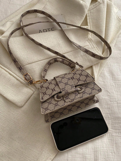 Sac à main carré mini pour femme, couleur unie, polyvalent