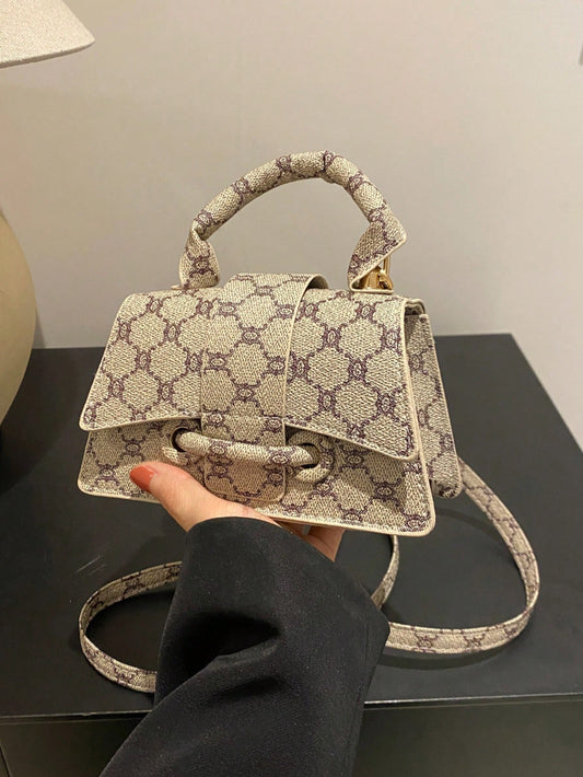 Sac à main carré mini pour femme, couleur unie, polyvalent