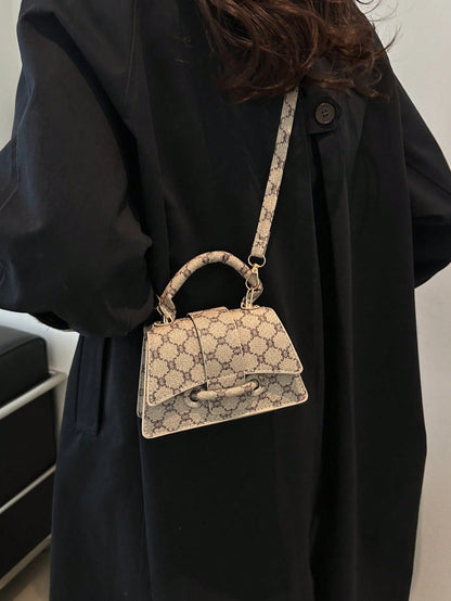 Sac à main carré mini pour femme, couleur unie, polyvalent