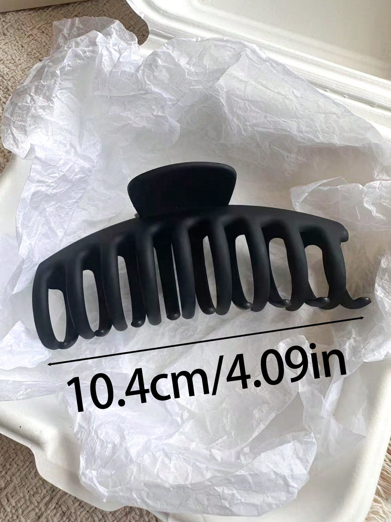 Pinces à Cheveux 4 pièces - Plastique Mat - 10,4 cm - Couleurs Assorties