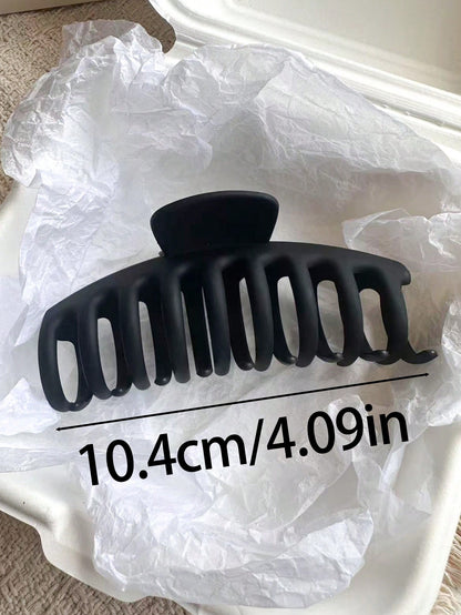 Pinces à Cheveux 4 pièces - Plastique Mat - 10,4 cm - Couleurs Assorties