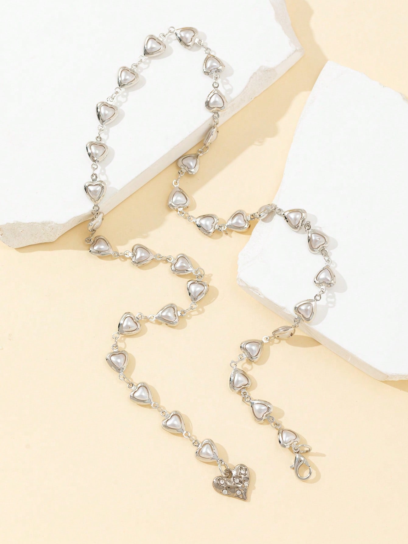 Collier long en or/argent chaîne Y pour décolleté